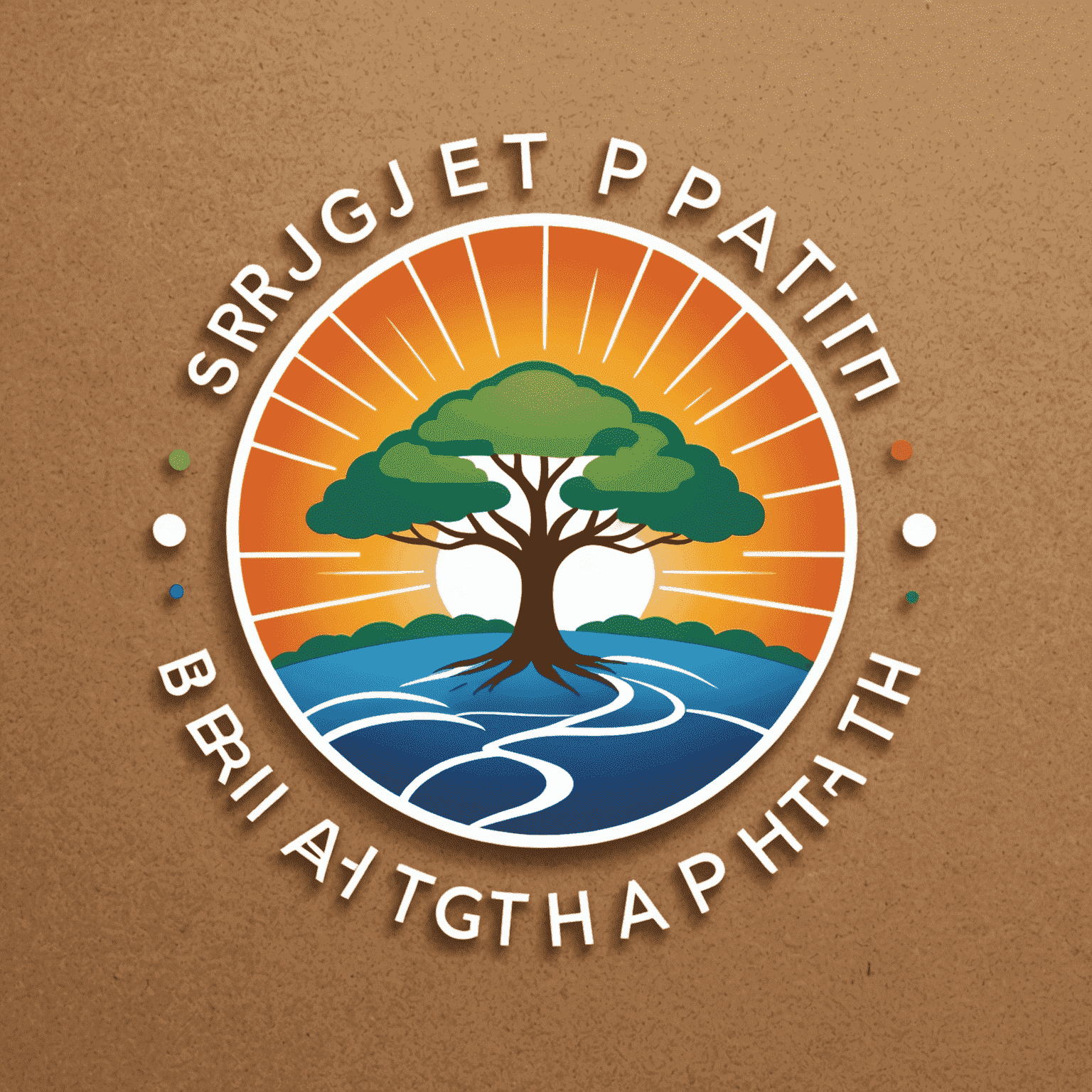 BrightPath Logo - A vibrant logo representing educational growth and community connection