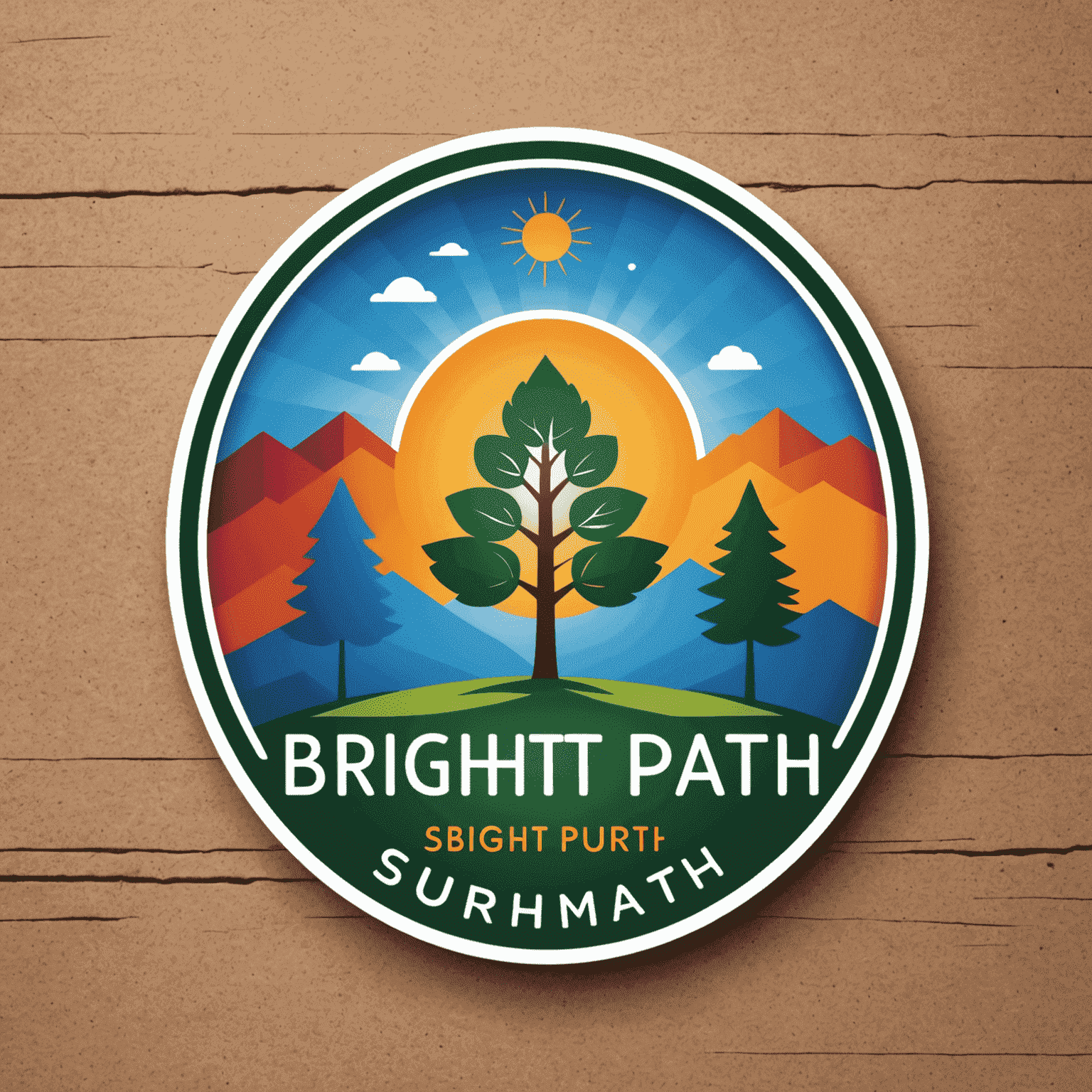 BrightPath Logo - A vibrant logo representing educational growth and community connection