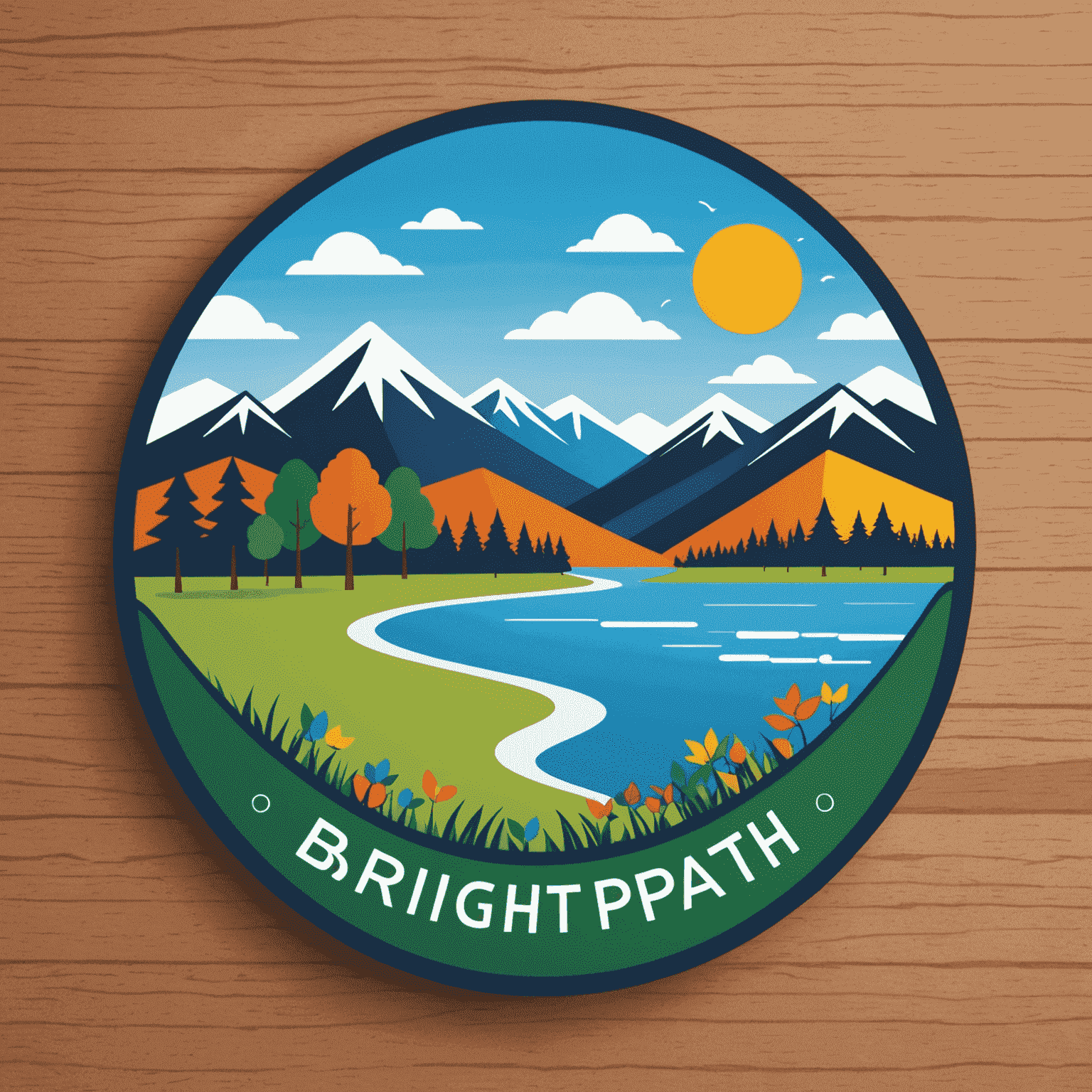 BrightPath Logo - A vibrant logo representing educational growth and community connection
