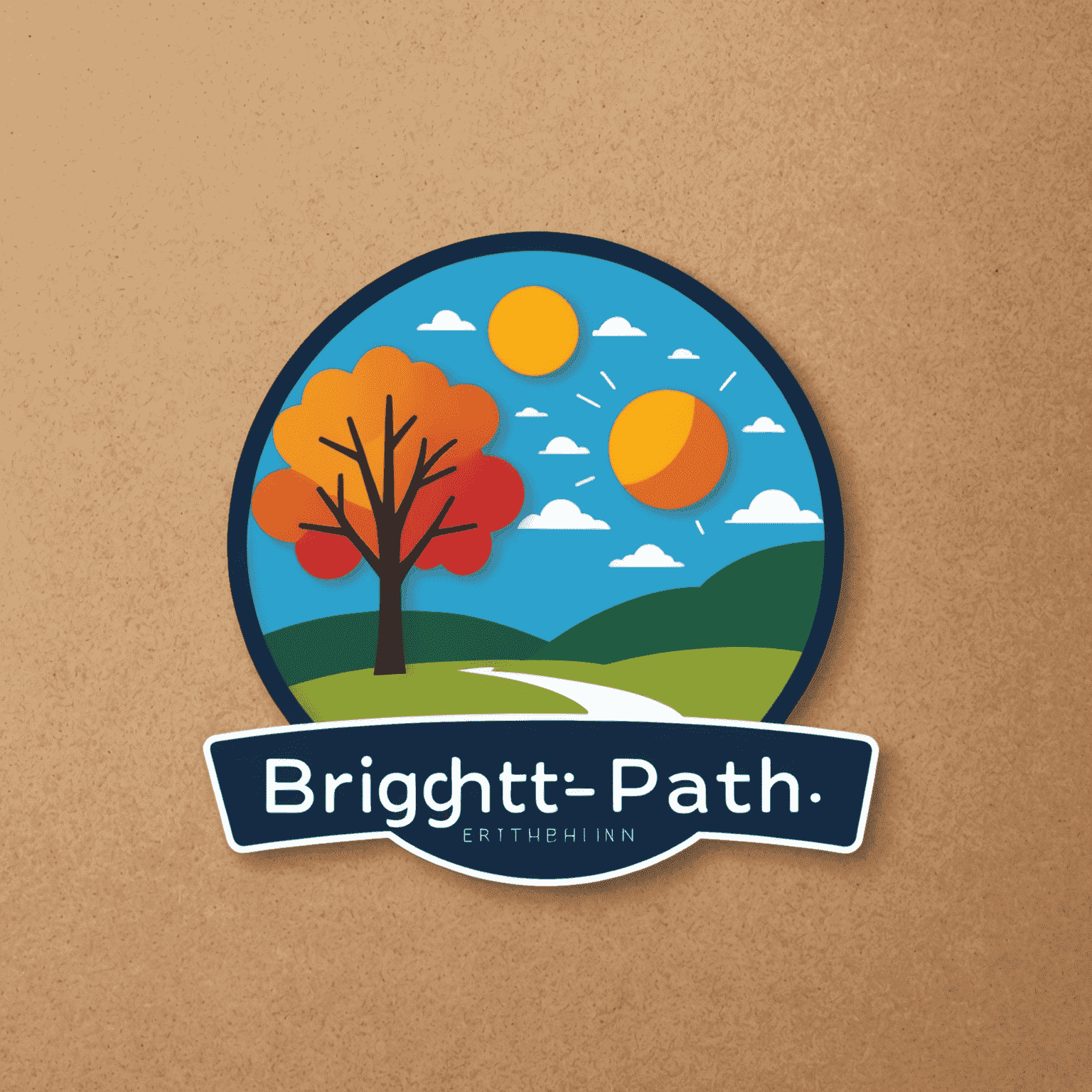 BrightPath Logo - A vibrant logo representing educational growth and community connection