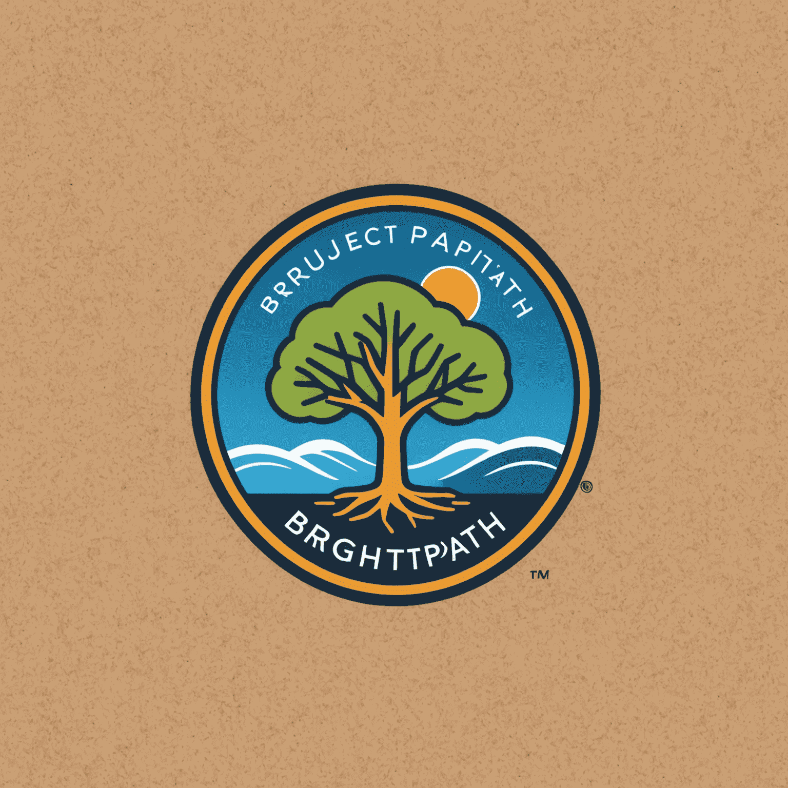 BrightPath Logo - A vibrant logo representing educational growth and community connection