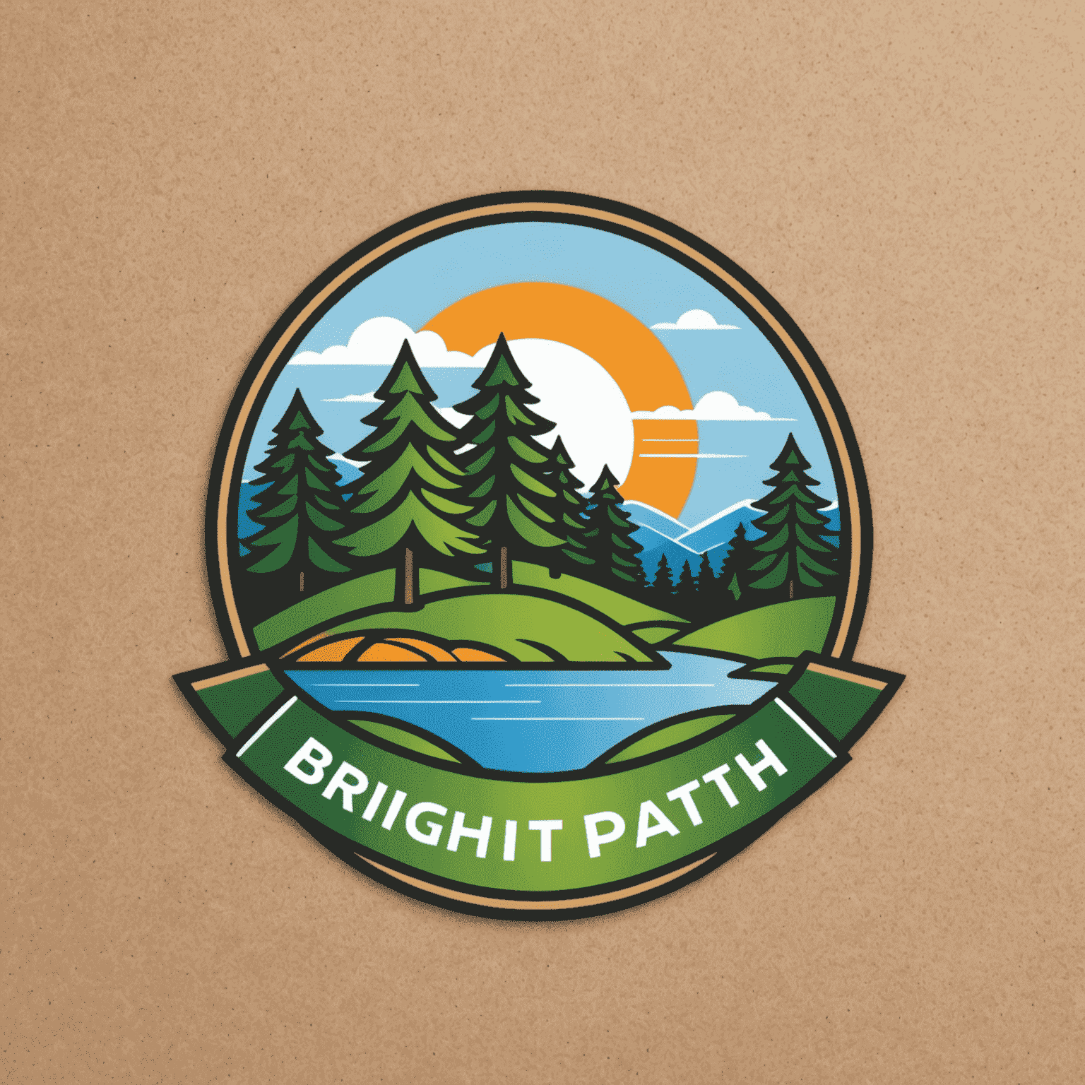BrightPath Logo - A vibrant logo representing educational growth and community connection