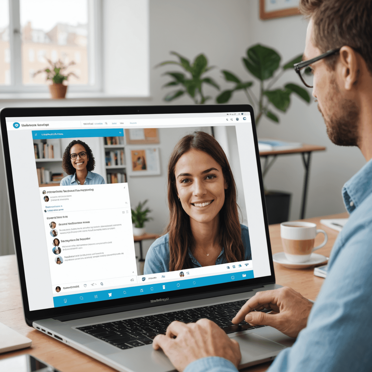 A screenshot of the LearnBridge online tutoring platform interface, showing a virtual classroom with video chat and interactive whiteboard
